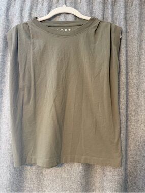 Loft Sleeveless Olive Green Tank Top